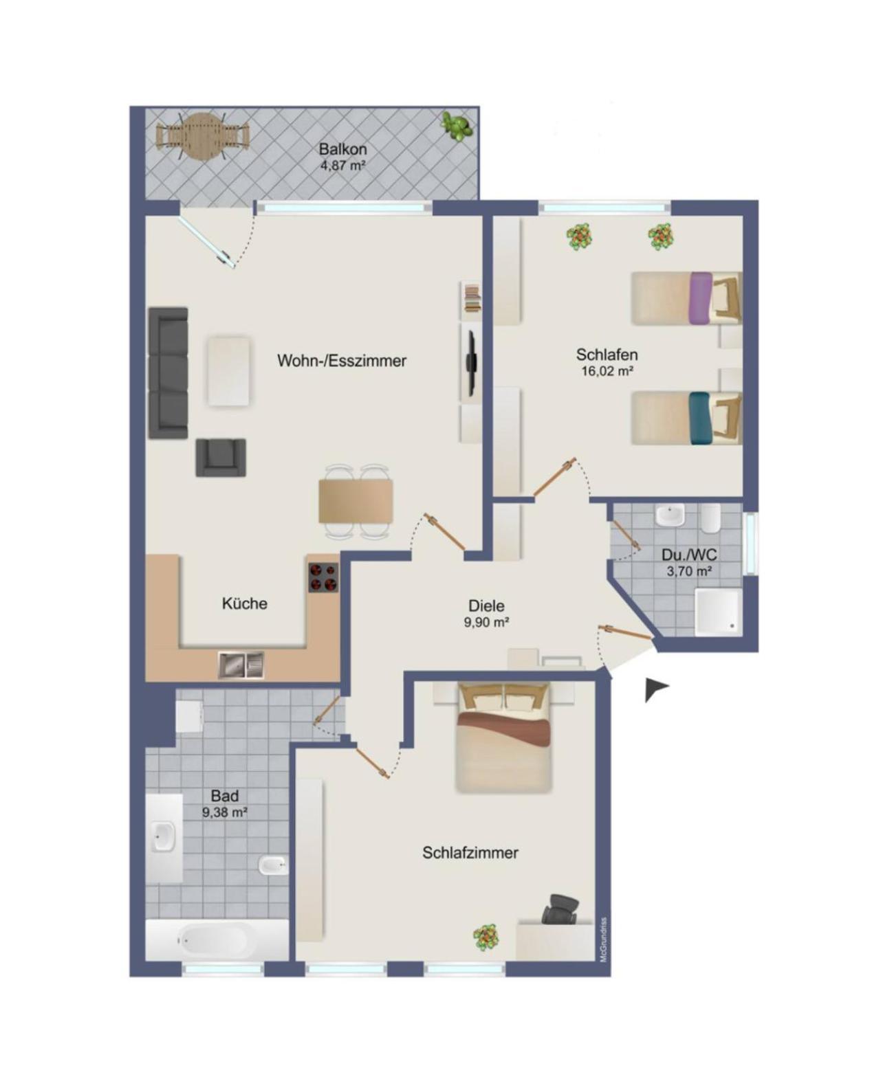 Pottapartments - Mit Balkon Und Kueche - Familienfreundlich Herne Eksteriør bilde